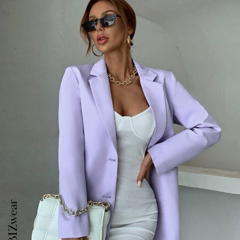Lavender oversized blazer